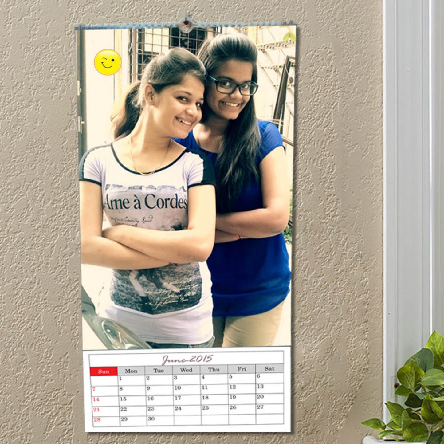 Personalized Hanging Calendar - BFF