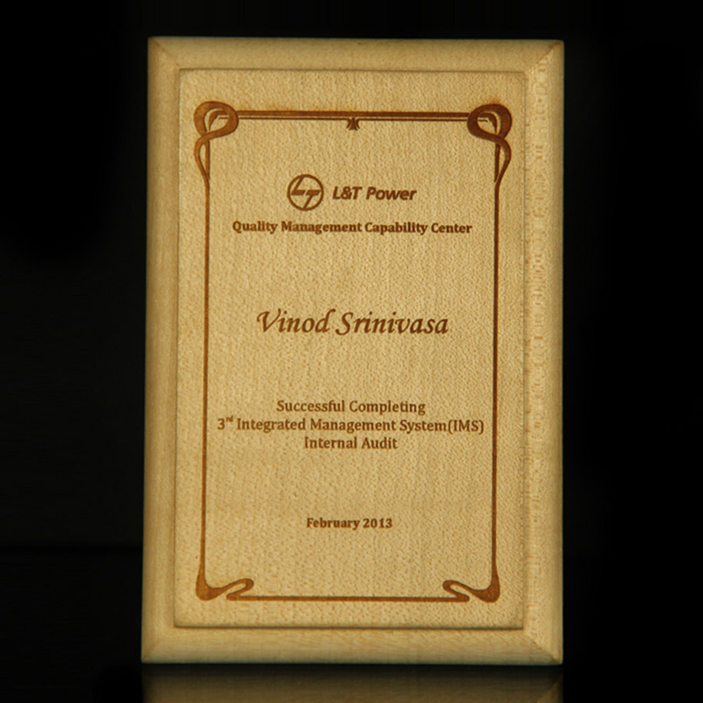 Wooden Appreciation Plaque