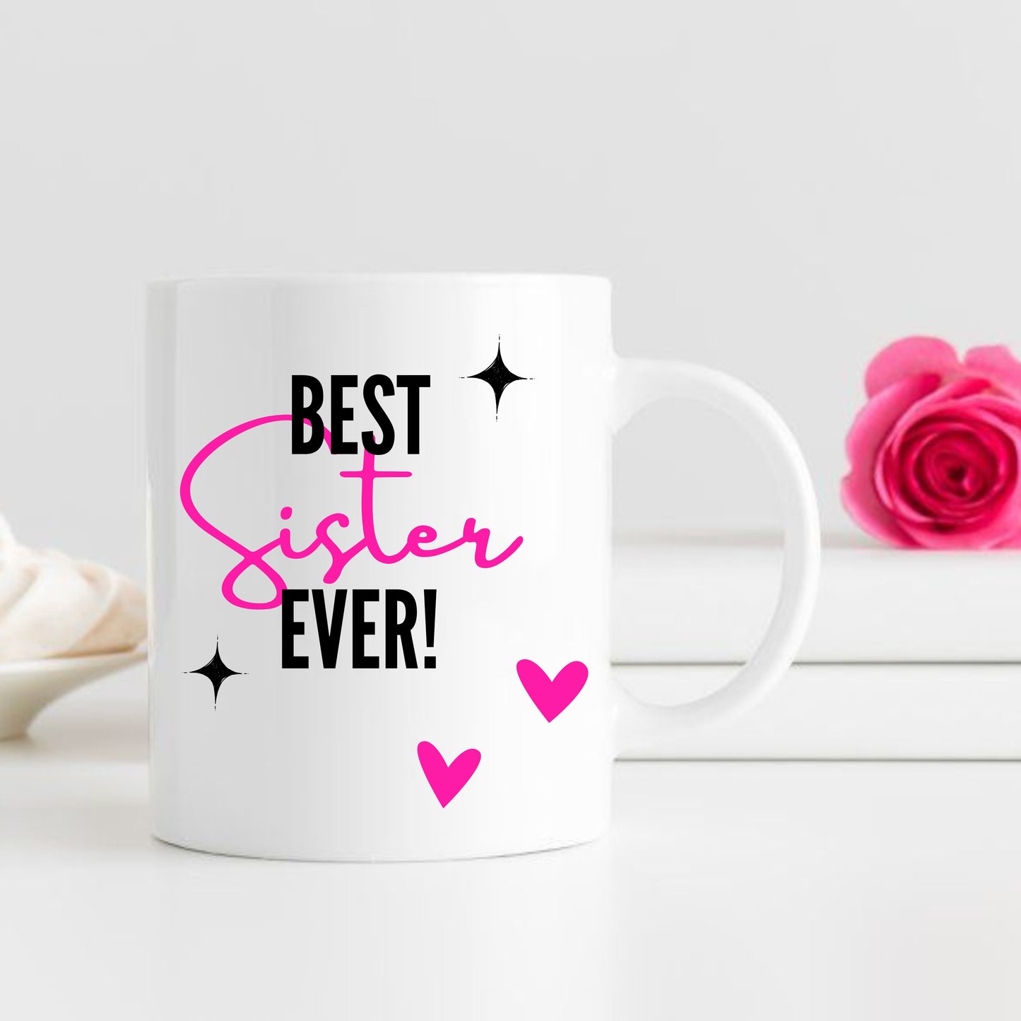 Personalized White Mug - the best sister