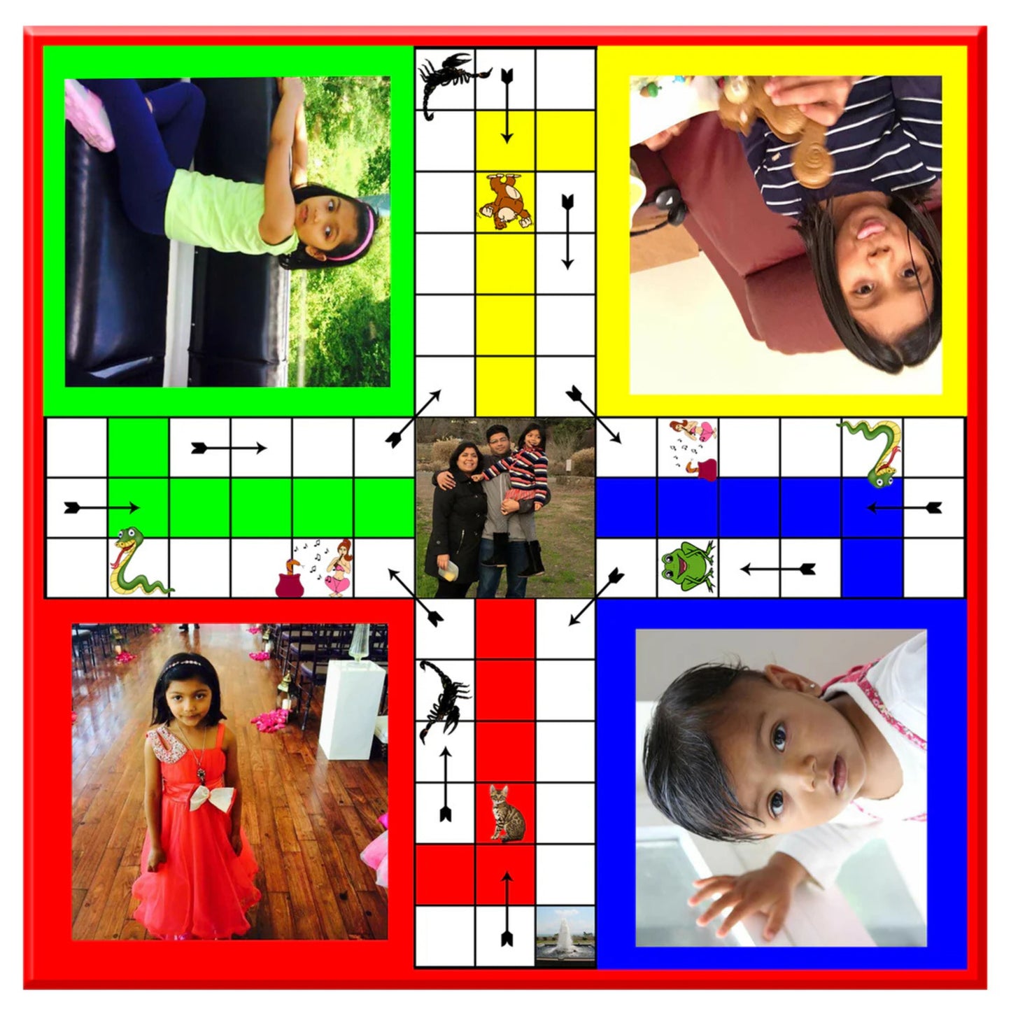 Personalized Ludo - Siblings