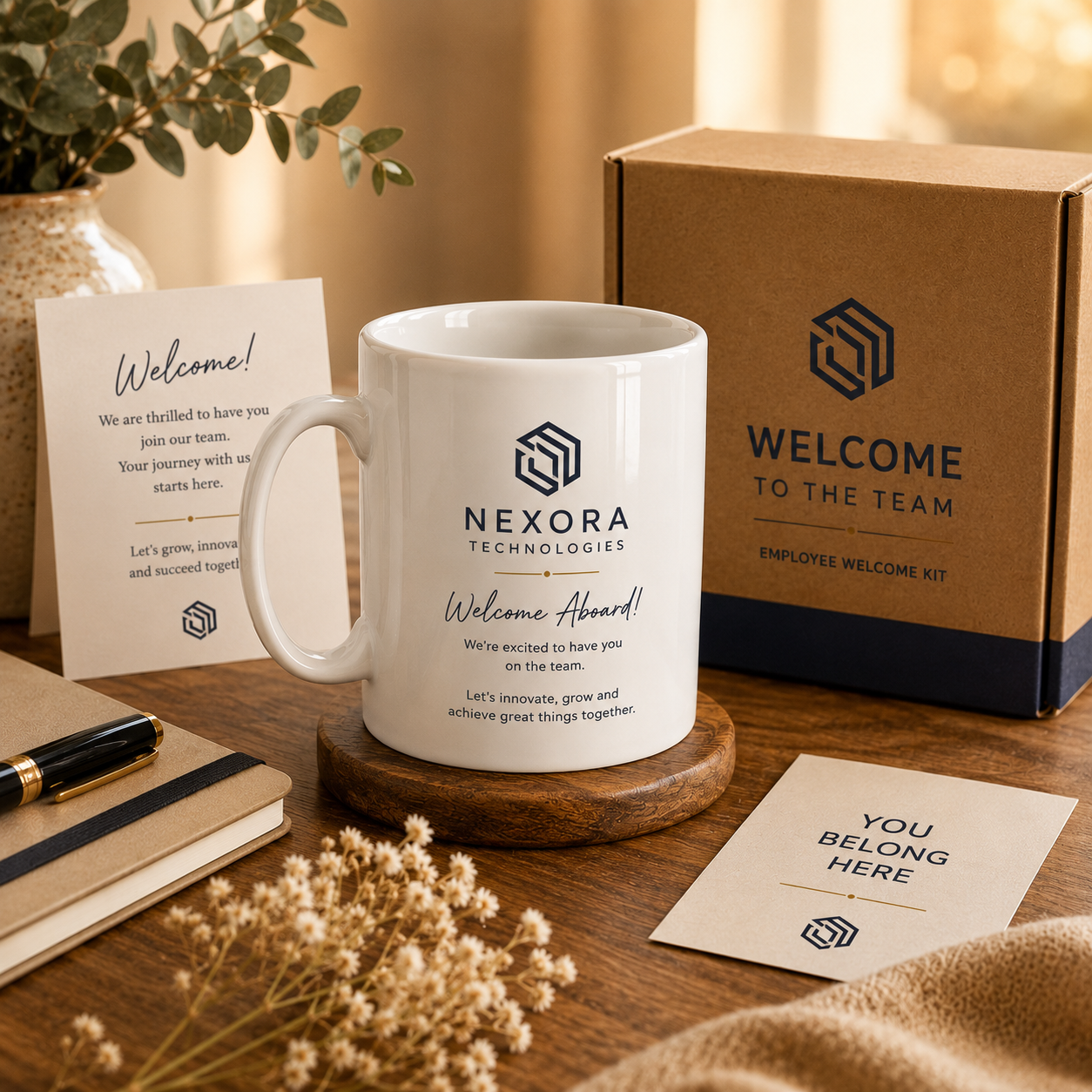 Personalized Corporate Welcome Mug | Employee Onboarding Gift