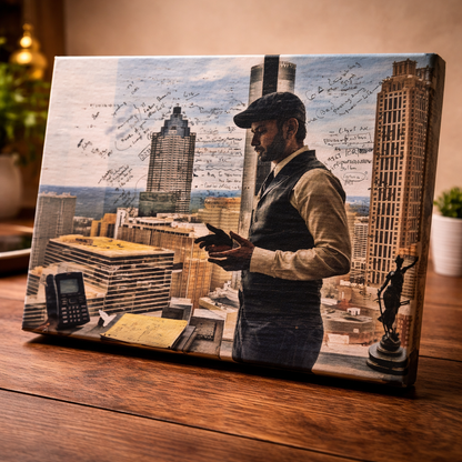 Personalized Wooden Photo Plaque for Professionals – Custom Business Theme Gift (9x6 Inches)