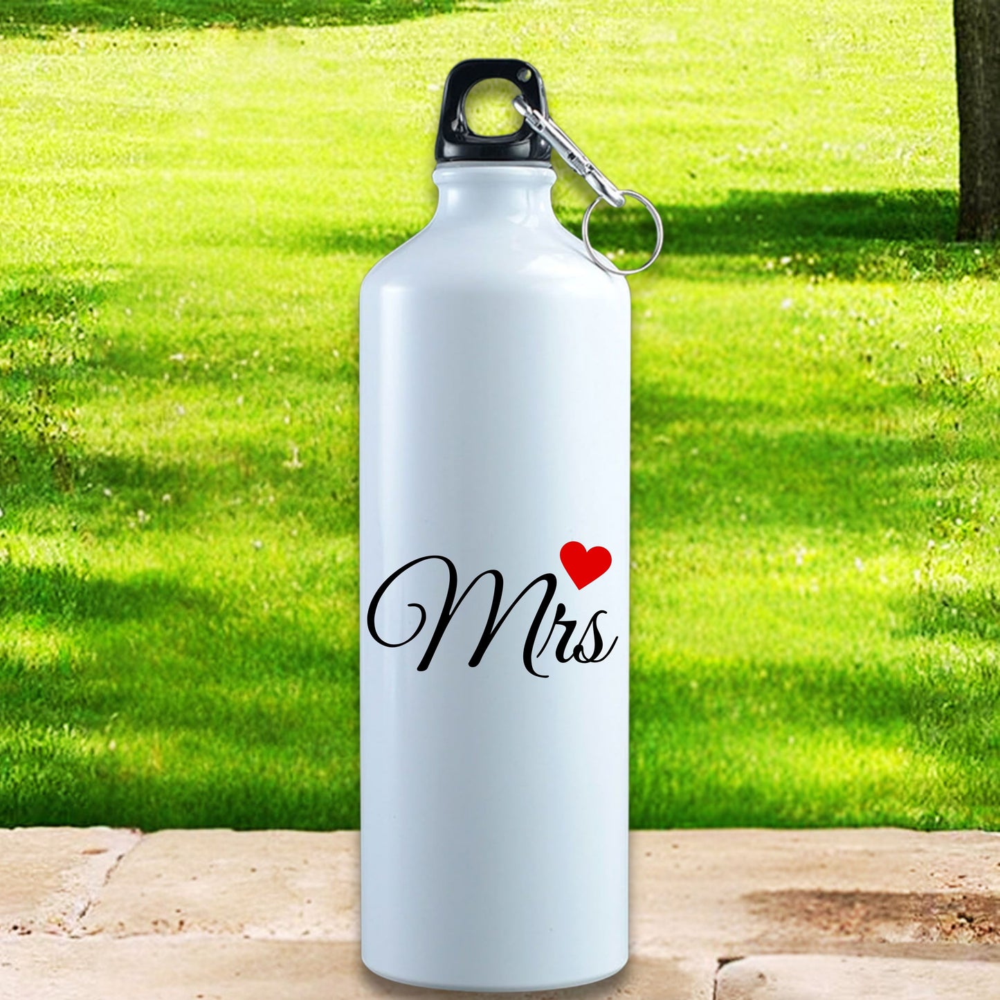 Personalized Mr & Mrs Metal Sipper Bottle