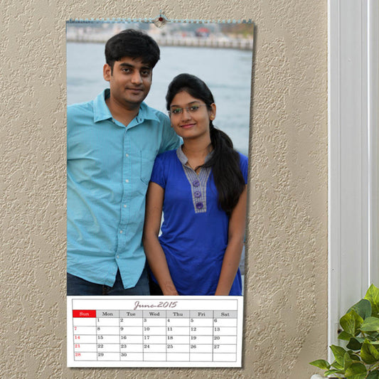 Personalized Hanging Calendar - Couple