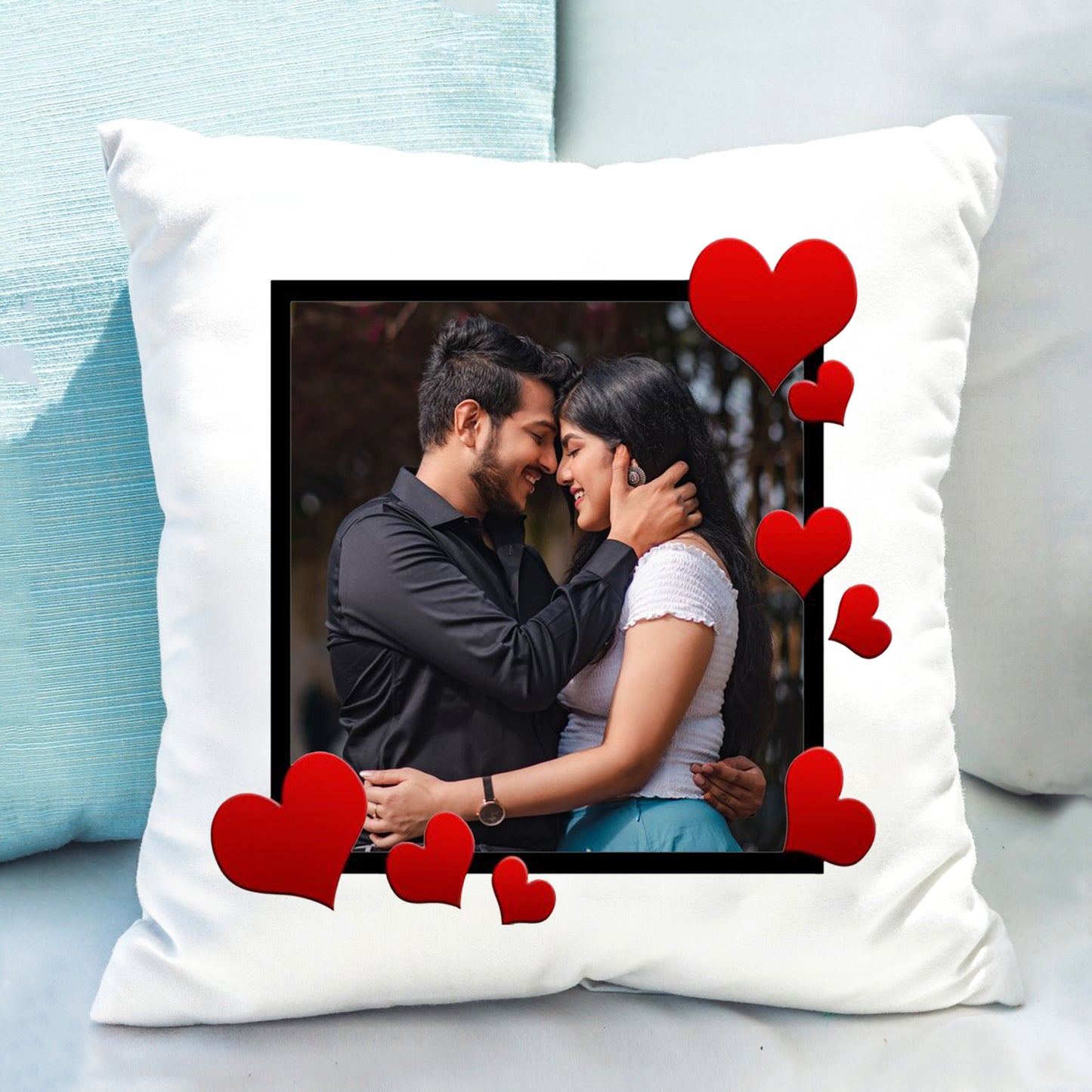 Marriage Personalized Cushion - White