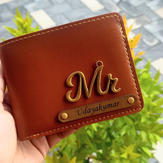 Personalized Men's Wallet - with MR charm