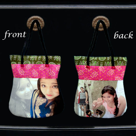 Personalized Ethnic Tote Bag - Birthday