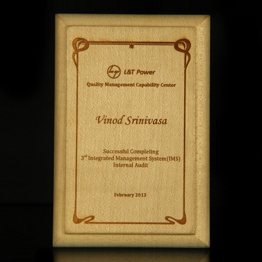 Wooden Appreciation Plaque