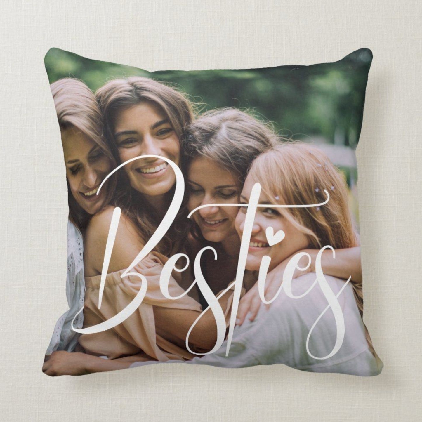 Besties Personalized Photo Cushion -
