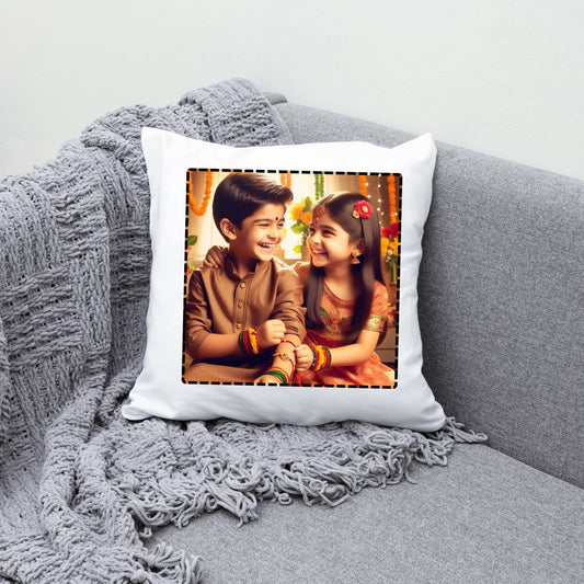 Personalized White Cushion