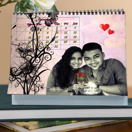 Personalized 8X10 Desktop Calendar - Anniversary