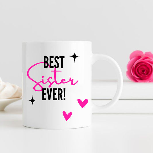 Personalized White Mug - the best sister