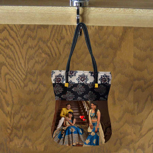 Personalized Ethnic Tote Bag - Couple