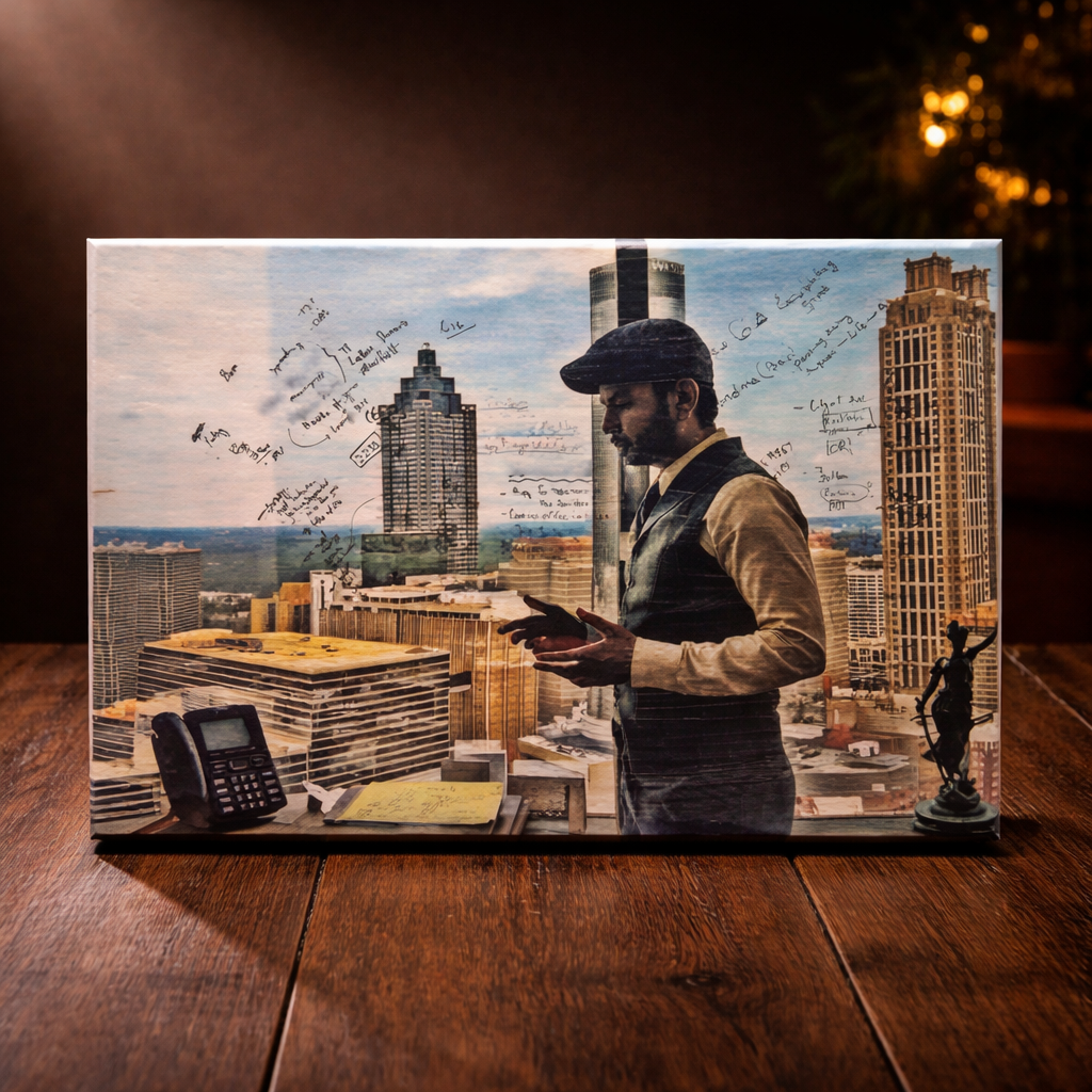 Personalized Wooden Photo Plaque for Professionals – Custom Business Theme Gift (9x6 Inches)