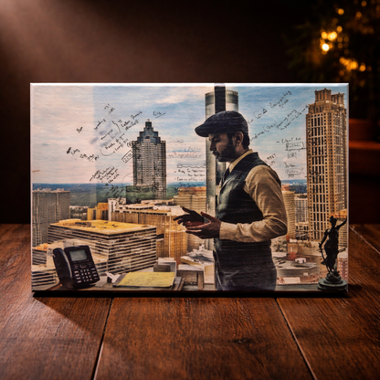 Personalized Wooden Photo Plaque for Professionals – Custom Business Theme Gift (9x6 Inches)