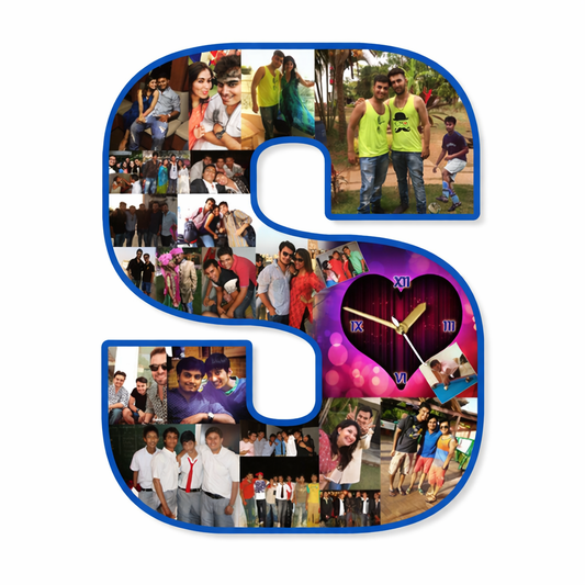 Personalized Initial “S” Photo Frame (16×20 Inches) | Custom Photo Collage Gift for Couples 💖