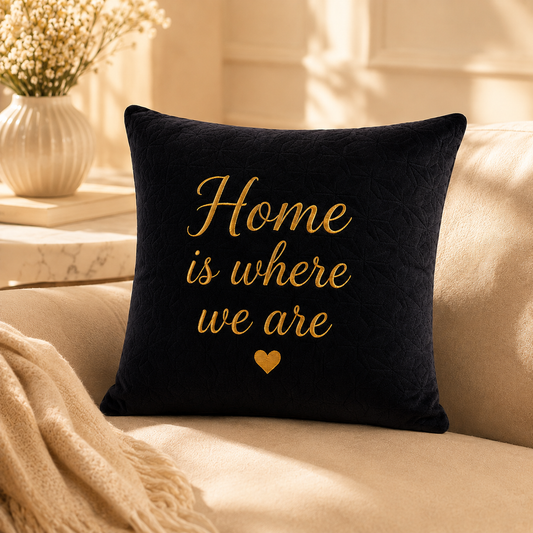 black velvet cushion-1