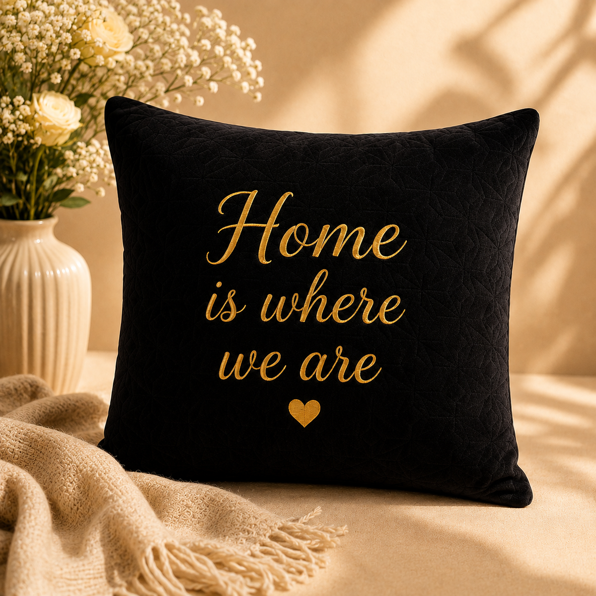 black velvet cushion-1