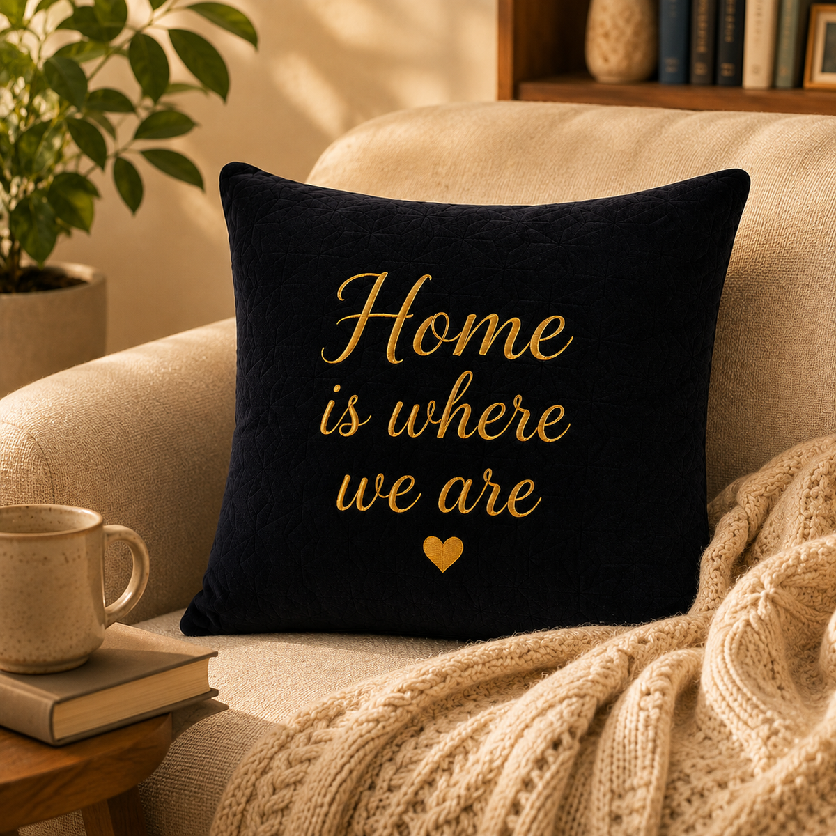 black velvet cushion-1