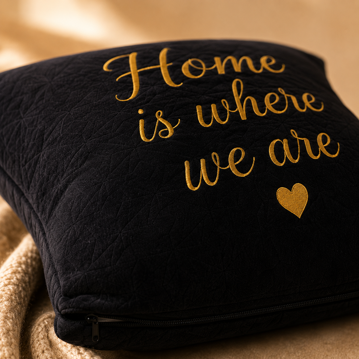 black velvet cushion-1