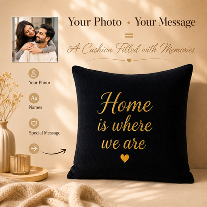 black velvet cushion-1