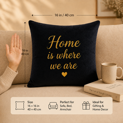 black velvet cushion-1