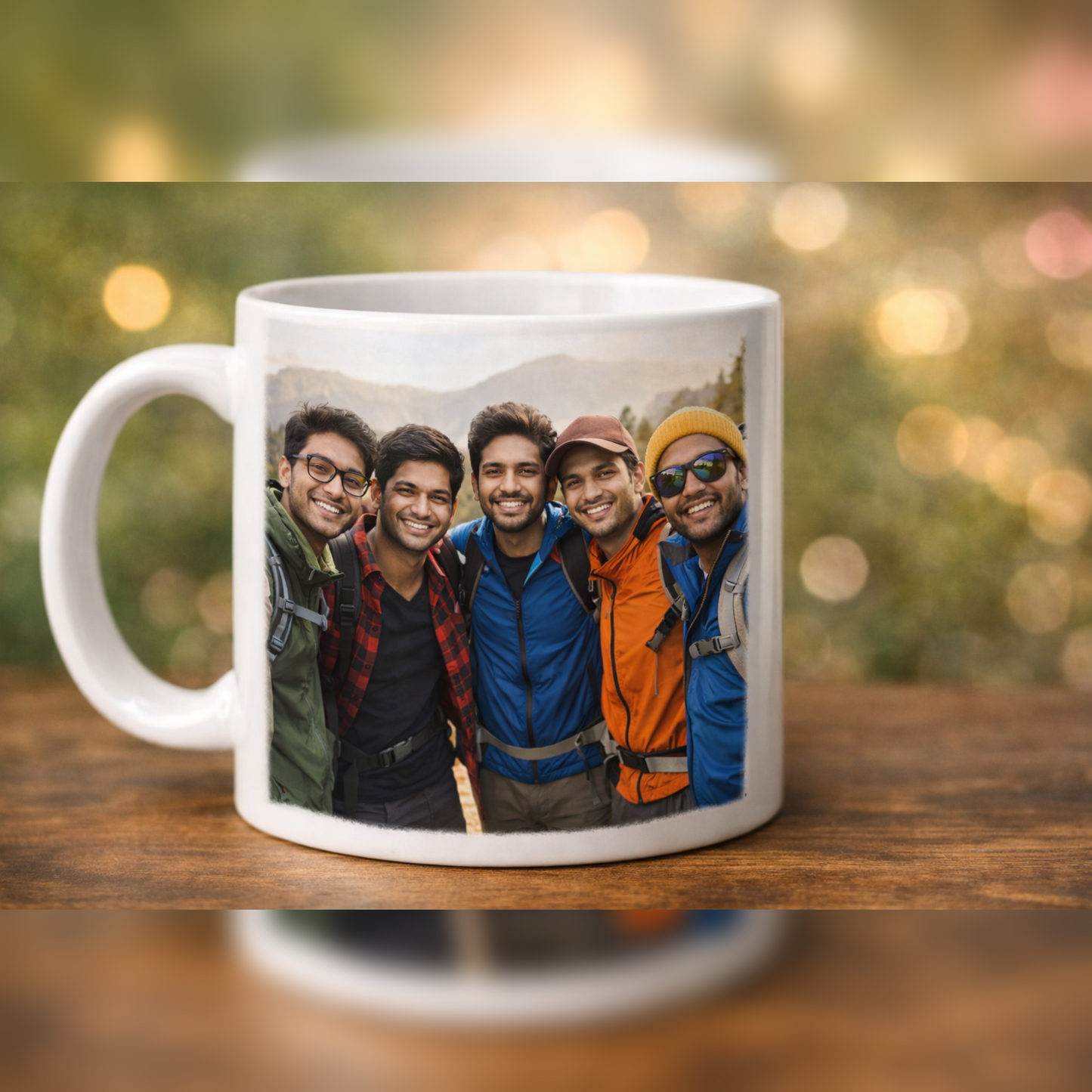 Brothers Forever – Personalized Best Friends Photo Mug
