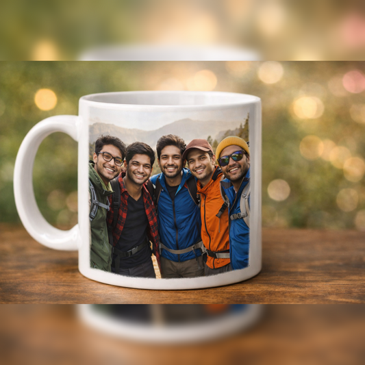 Brothers Forever – Personalized Best Friends Photo Mug