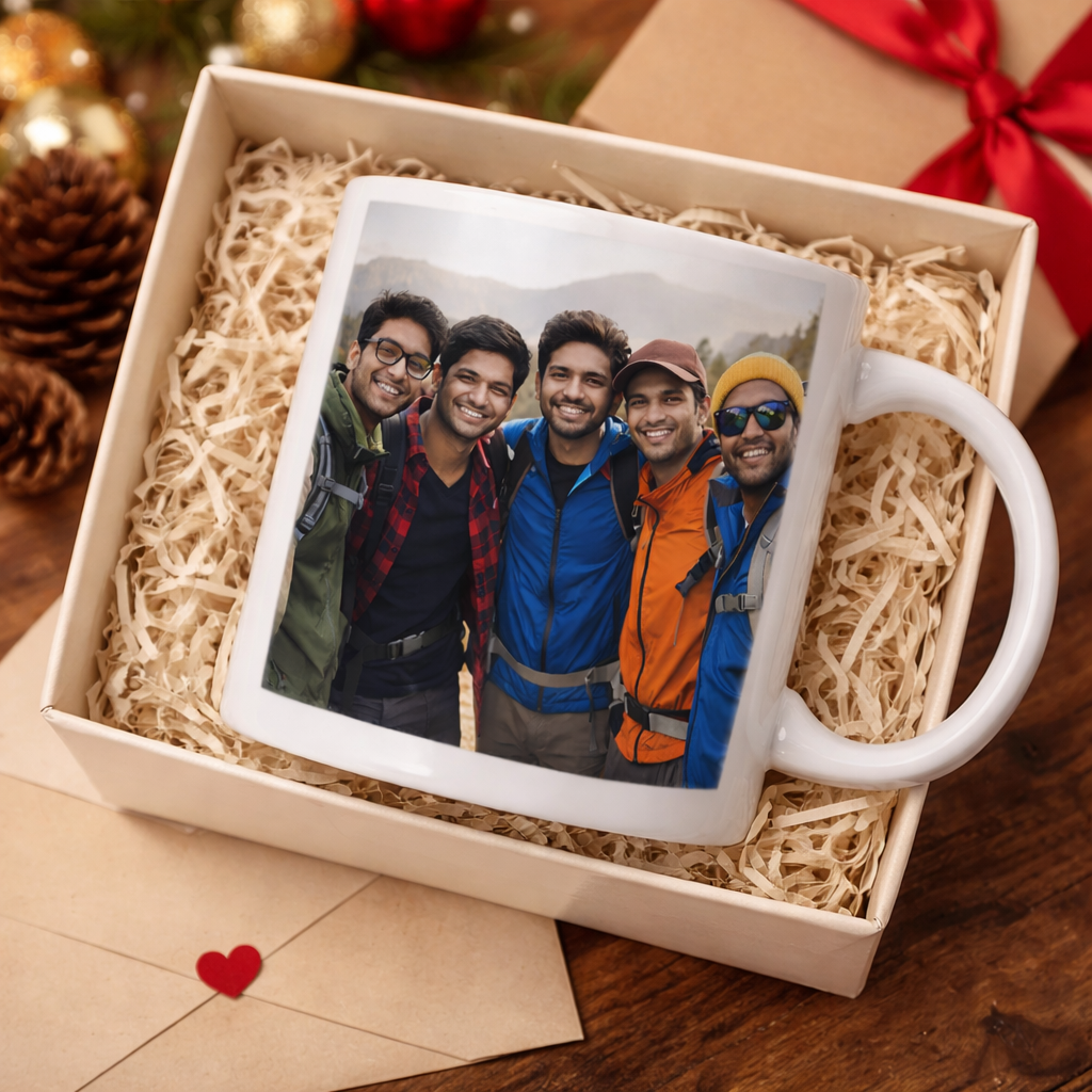 Brothers Forever – Personalized Best Friends Photo Mug