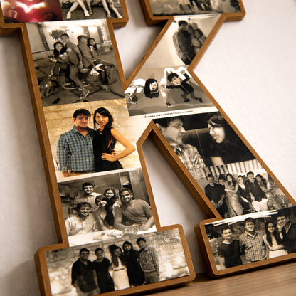 Personalized Alphabet K Photo Frame – Custom Letter Photo Collage