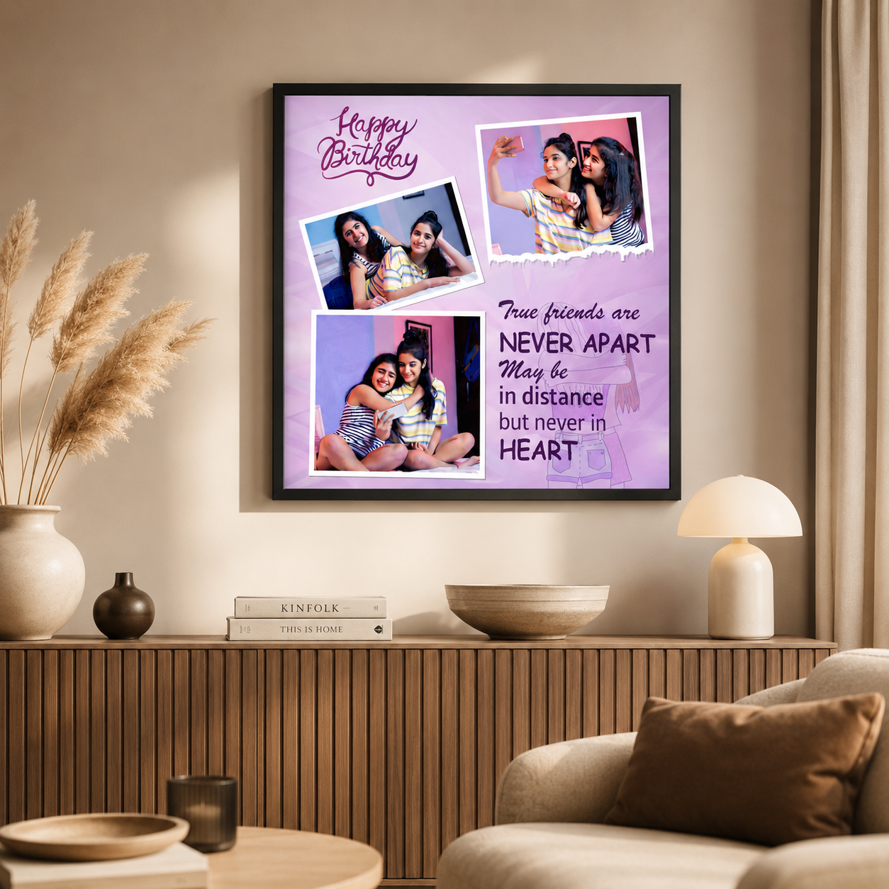 Personalized Best Friends Photo Frame – Custom Birthday Memory Frame