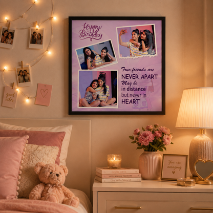 Personalized Best Friends Photo Frame – Custom Birthday Memory Frame