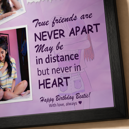 Personalized Best Friends Photo Frame – Custom Birthday Memory Frame