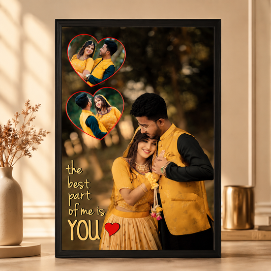 Personalized Couple Photo Frame – The Best Part of Me Is You