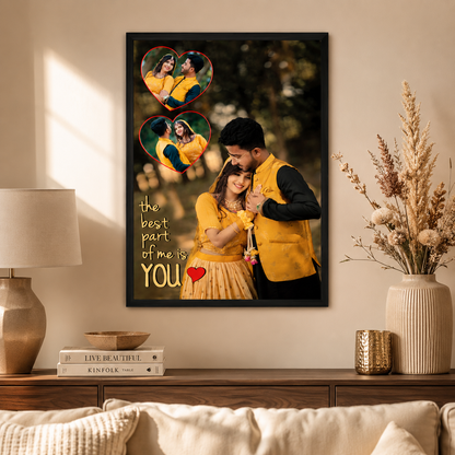Personalized Couple Photo Frame – The Best Part of Me Is You