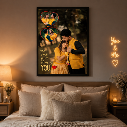 Personalized Couple Photo Frame – The Best Part of Me Is You