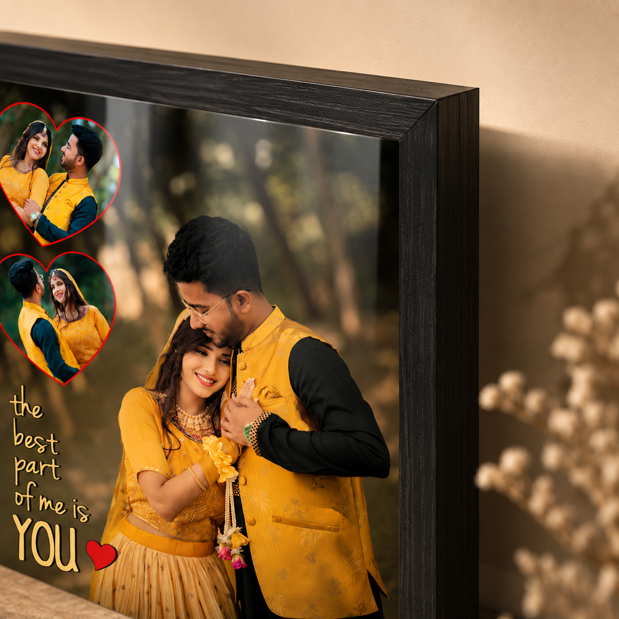 Personalized Couple Photo Frame – The Best Part of Me Is You