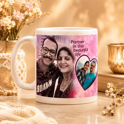 Personalized Couple Photo Mug – Custom Love Gift
