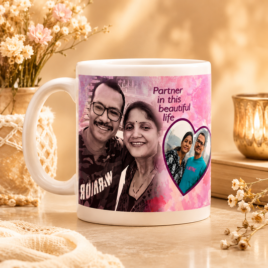 Personalized Couple Photo Mug – Custom Love Gift