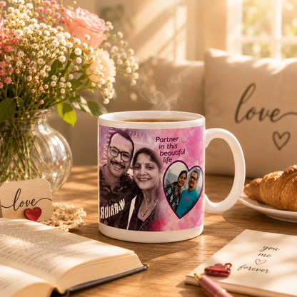 Personalized Couple Photo Mug – Custom Love Gift