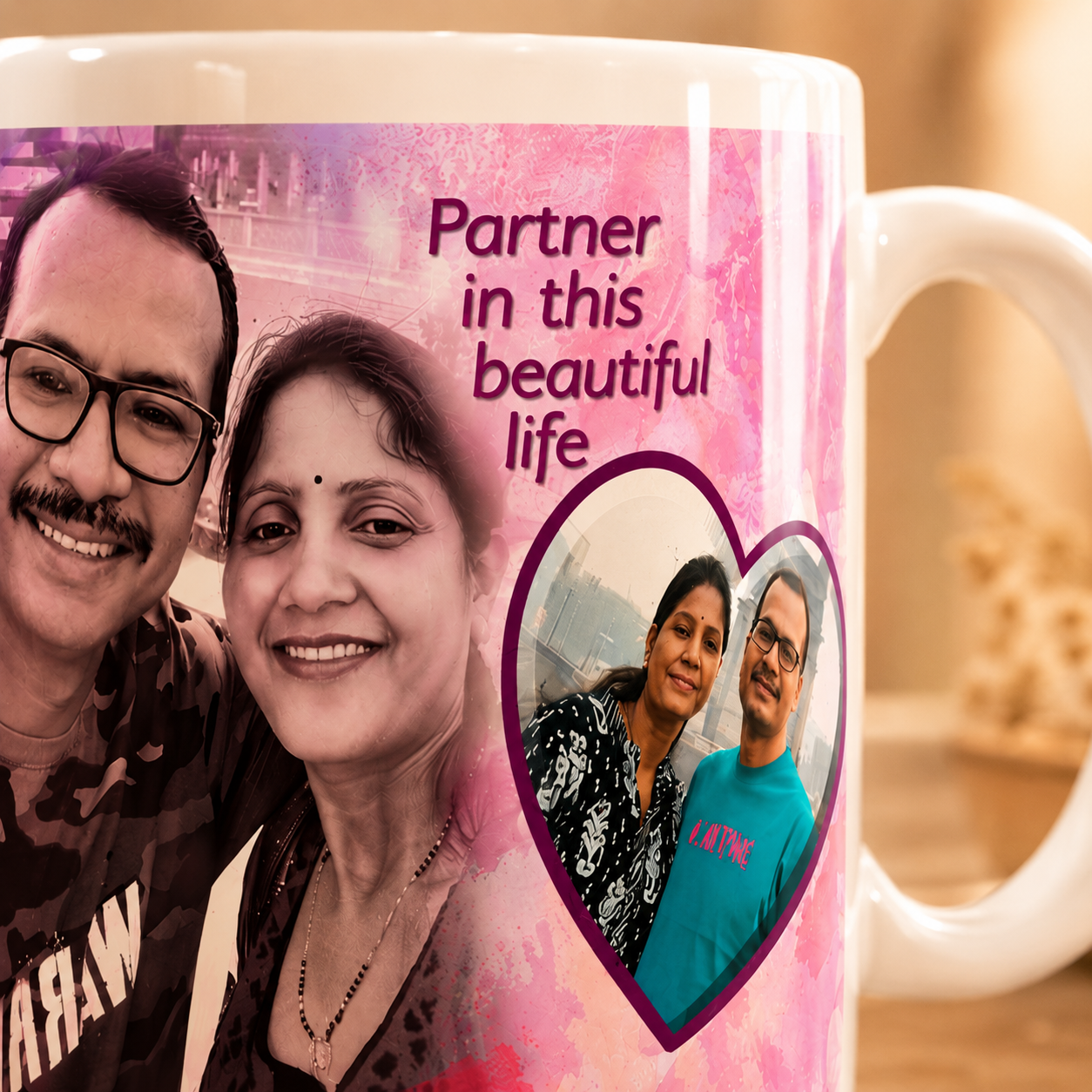 Personalized Couple Photo Mug – Custom Love Gift