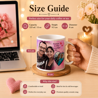 Personalized Couple Photo Mug – Custom Love Gift