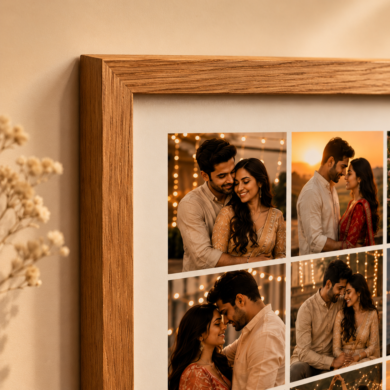 Personalized First Anniversary Photo Frame – Custom Memory Gift