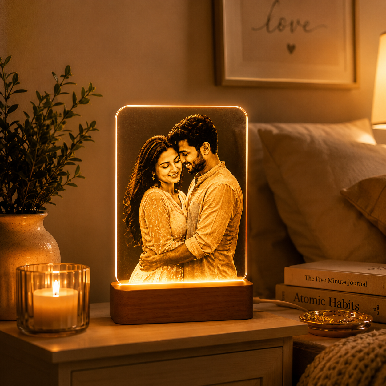 Personalized LED Photo Lamp – Light Up Your Memories