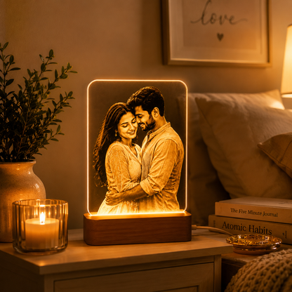 Personalized LED Photo Lamp – Light Up Your Memories