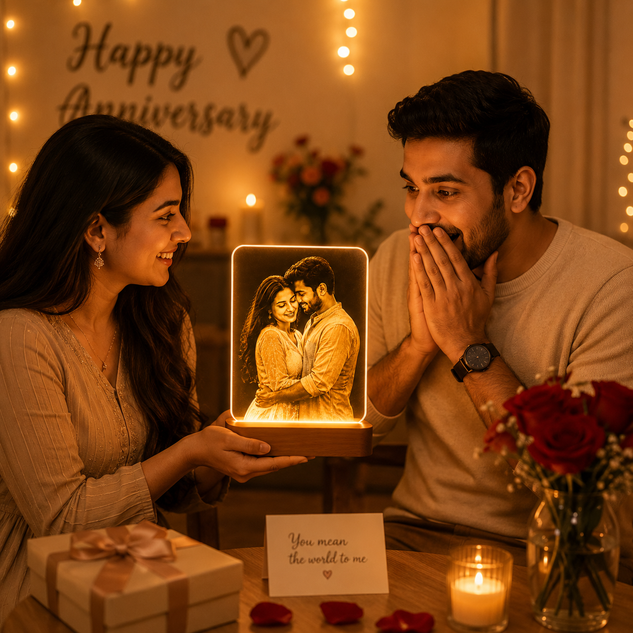 Personalized LED Photo Lamp – Light Up Your Memories