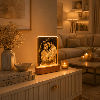 Personalized LED Photo Lamp – Light Up Your Memories