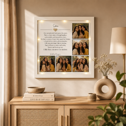 Personalized Sisters Photo Frame – Custom Memory Gift