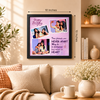 Personalized Best Friends Photo Frame – Custom Birthday Memory Frame