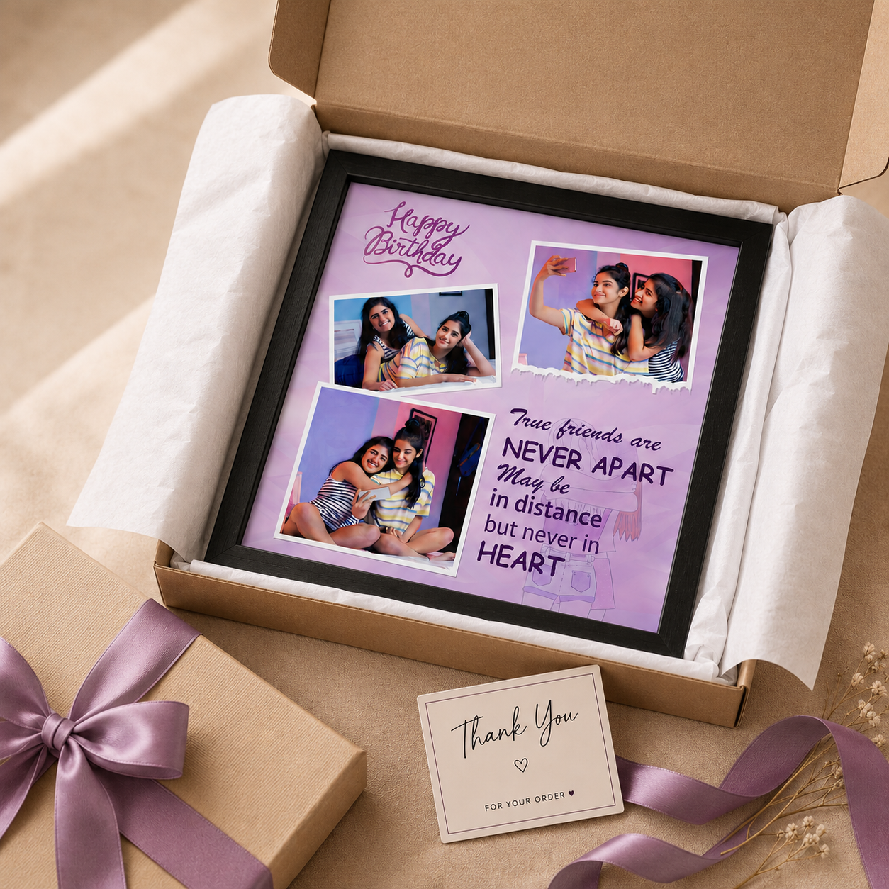 Personalized Best Friends Photo Frame – Custom Birthday Memory Frame